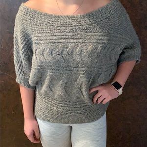 Free People gray off the shoulder sweater, size M